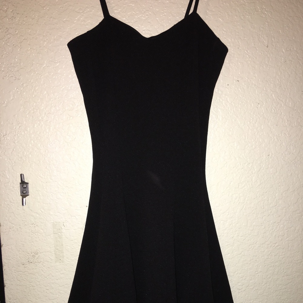 Black mini dress